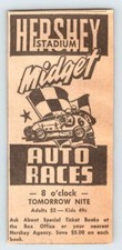 1968 HERSHEY STADIUM MIDGET AUTO SHOP PA Vtg 2