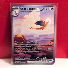 Pokémon Charizard ex 199/165 SV 151 SIR FAN ART Sticker picture