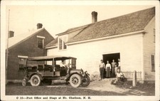 No. Chatham NH Post Office and Stage Bus c1910s Real Photo Vintage Postcard bhn picture