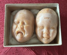 Vintage Kirk Soap Co. Happy & Sad Baby Face Soaps in Original Box, Creepy picture