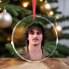 Benson Boone Christmas Ornament, Celebrity Fan Holiday Gift, Acrylic or Glass picture