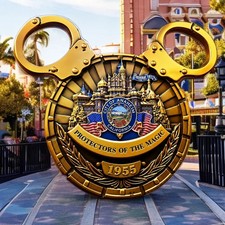 🔥U.S. Secret Service Disneyland Anaheim LA Office Black Mickey Challenge Coin picture