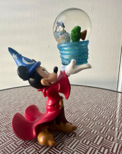 Disney World parks Fantasia Mickey Mouse Figurine hold Snow Globe iconic 4 park  picture
