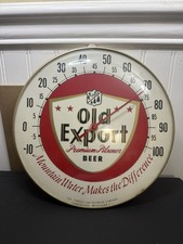 Vintage Old Export Beer 10” Thermometer Cumberland Brewing Co MD 1960s-Lot 320 picture