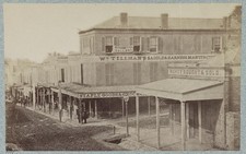 Vicksburg Mississippi 1870s street view W Tillman saddlery storefronts picture