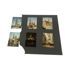 Vintage Ulm Germany Scrapbook Color Photo Pages Rathaus Cathedral Fountain Lot picture