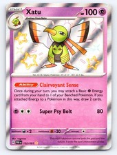 Xatu 152/091 Shiny Rare Paldean Fates Pokemon Holo Lightly Played picture