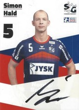 SIMON HALD-HANDBALL-SG-FLENSBURG-HANDEWITT-DENMARK-AUTOGRAPH CARD picture