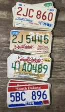 20-South Dakota Embossed License plates-1987-2005-Mount Rushmore🔥 picture