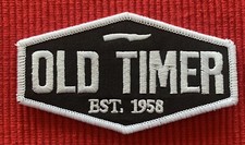 Old Timer Knives Vintage Style Retro Cap Hat Patch picture