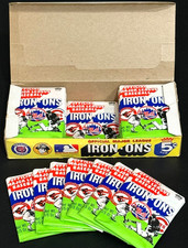 SWEET ⭐ FULL BOX ⭐ 1968 BASEBALL IRON ONS 24 PACKS UNOPENED VINTAGE FLEER OLD picture