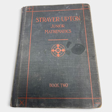 1929 Strayer-Upton Junior Mathematics Book Two Vintage School Textbook picture