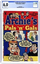 Archie's Pals 'n' Gals #2 CGC 6.0 1954 4661981009 picture
