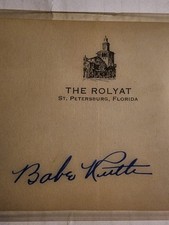 Singed Babe Ruth Hotel Papper  picture
