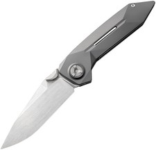 KniClad Knives Summit Linerlock Dark Gray Titanium Folding S35VN Knife K0022 picture