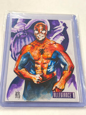 Upper Deck Spider-Man/Thanos/Death- 2023 Marvel Infinity Trilogy 1 SKT-119 1/1 picture