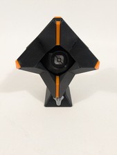 Destiny Ghost Black 3D Printed Statue Display Stand Orange Black Light is Weak picture