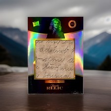 2024 Pieces Of The Past 1700s Edition Isaac Newton Handwritten Jumbo Relic picture
