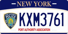 New York Port Authority Association Personalized Novelty License Plate Auto Bike picture