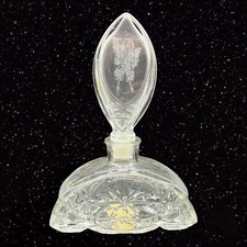 Avon Imperial Garden Empty Perfume Bottle Art Glass 4ft oz W Stopper 6.5”T 4.5”W picture