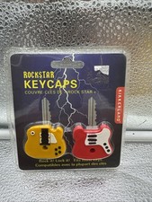 Rockstar Key Caps - KIKKERLAND Via Yellow And Ted Guitar Shape Sealed picture
