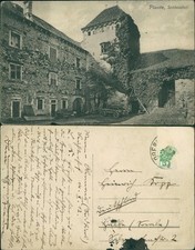 Cartolina Obermais-Merano Maia Alta Merano Castle Planta Castle Courtyard 1912 picture