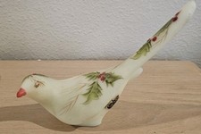 Fenton Handmade Glass Bird Figurine Hand Painted Signed Nancy Crible Glow picture