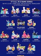 Disney It’s All in a Name Series Pin set LE 400 D23 Expo 2026 picture