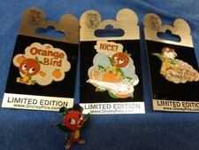 DISNEY WDW 2009 RARE ORANGE BIRD GOLD CARD COLLECTION LE 1000 ORANGE BIRD 3 Pc picture