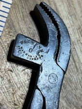 VINTAGE W & C WYNN No.0 PLIERS W HAMMER - LEATHER WORK - cir. 1800s (27201) picture