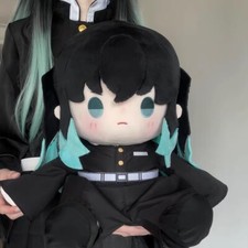 Cute Demon Slayer Tokitou Muichirou Plush Toy Stuffed Doll Pillow 40cm Xmas Gift picture