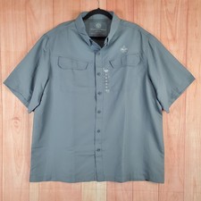 Boy Scouts of America Mens Adventure Shirt Sz XL Gray Collared Short Sleeves picture