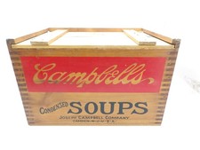 Campbell's Soup 125th Anniversary 1994 Wooden Store Advertise Crate Box picture