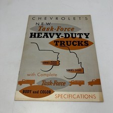 1955 Chevrolet Task Force Heavy Duty Truck Sales Brochure 4000 5000 6000 Series picture