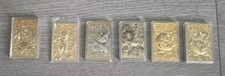 Pokemon 24k Gold Plated Metal Cards - Burgerking Full Set 6/6 picture