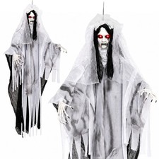 6 FT Animated Ghost Bride Halloween Decoration w/Creep Sound & Lighted Eyes picture