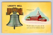 Liberty Bell Independence Hall Philadelphia PA Postcard picture