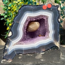 12.1lb Natural agate geode quartz cluster Cathedrals crystal specimen picture