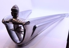 1956 Lincoln Golden Knight Hood Ornament Premiere Capri Original Vintage Chrome picture