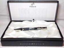 Parker Duofold Black Mosaic Ball Pen New in Box Product Retired Model picture