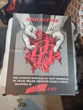 APOCALYPSE: DAREDEVIL#227: PROMO POSTER: 1985: MILLER: F PLUS picture