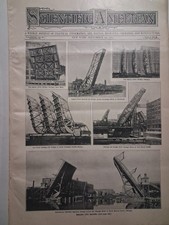 1901 CHICAGO BRIDGES Victorian ELECTRIC Scientific American picture