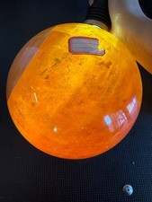 18Lb LARGE SIZE BEAUTIFUL HALF HONEY CALCITE SPHERE HEALING DECRATION picture