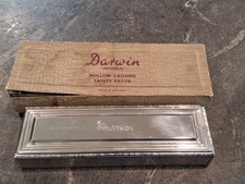 Vintage Hollow Ground Darwin Safety Razor SHARPENER Sheffield England IN BOX picture