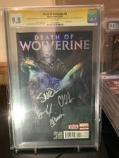 Death of Wolverine #4 CGC 9.8 SS Soule Ponsor Mcniven Leisten Holofoil Signed 4X picture