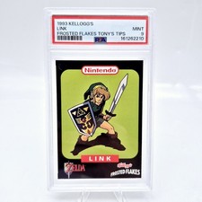 1993 Kelloggs Nintendo Link PSA 9 Pop 6 Legend Of Zelda Frosted Flakes picture