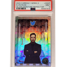 Pop 1 PSA 9 2024 Cardsmiths Series 3 Elon Musk #39-SP Silver Gemstone /50 BEAUTY picture