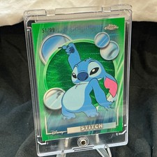 2026 Topps Chrome Disney Stitch #150 Green Refractor 51/99 picture