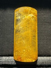 70*33*19mm  A++ Natural Gold Rutilated Quartz Titanium Crystal Pendant gift picture