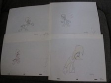 Walter Lantz Woody Woodpecker drawing set of 10 Drawings 1960's cel picture